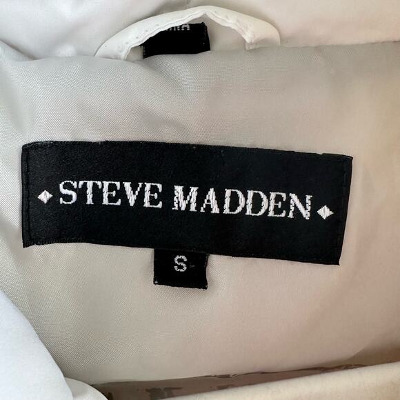 Steve Madden White Down Puffer Coat - Picture 7 of 9
